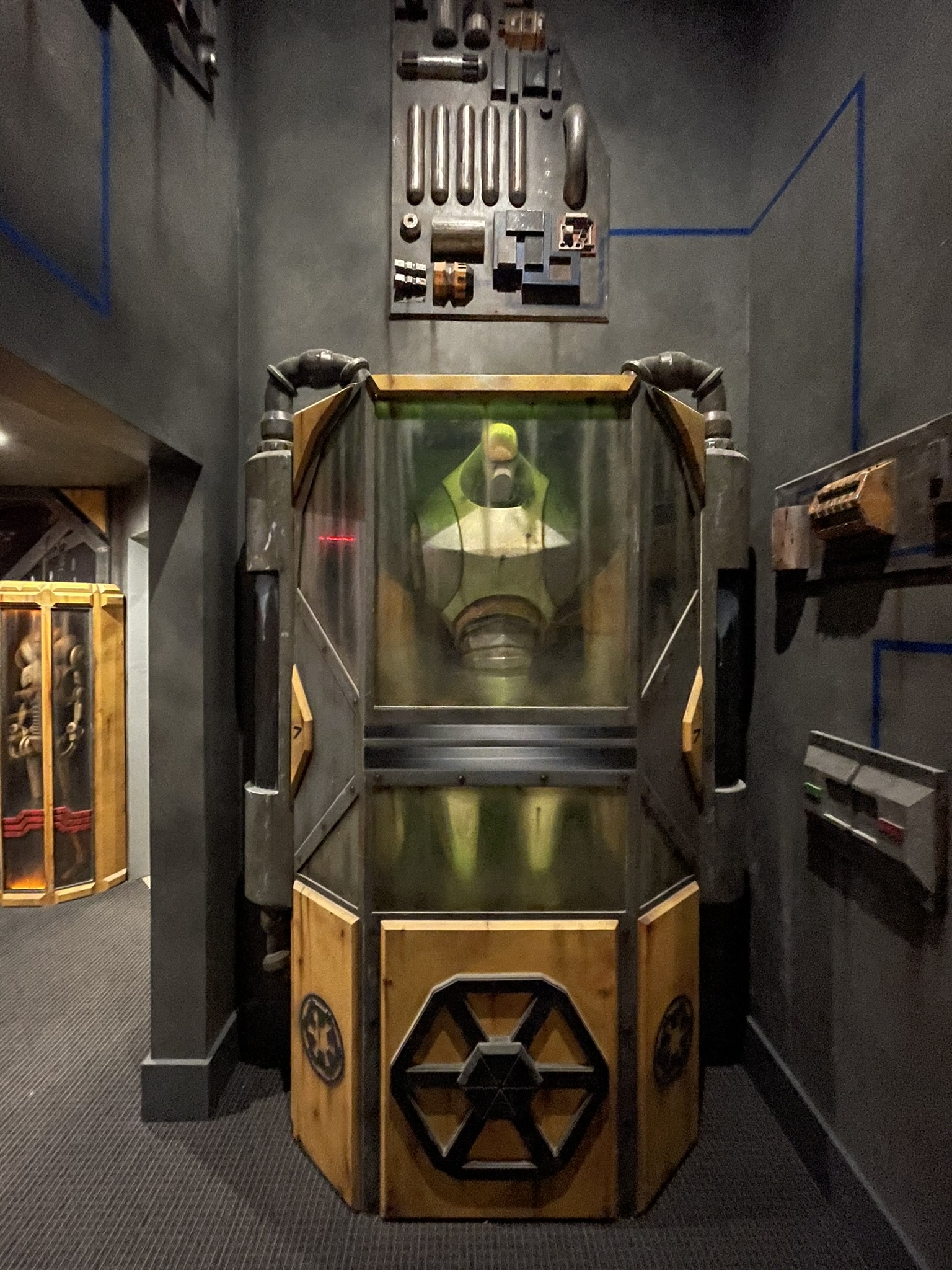 Robot in his enclosure