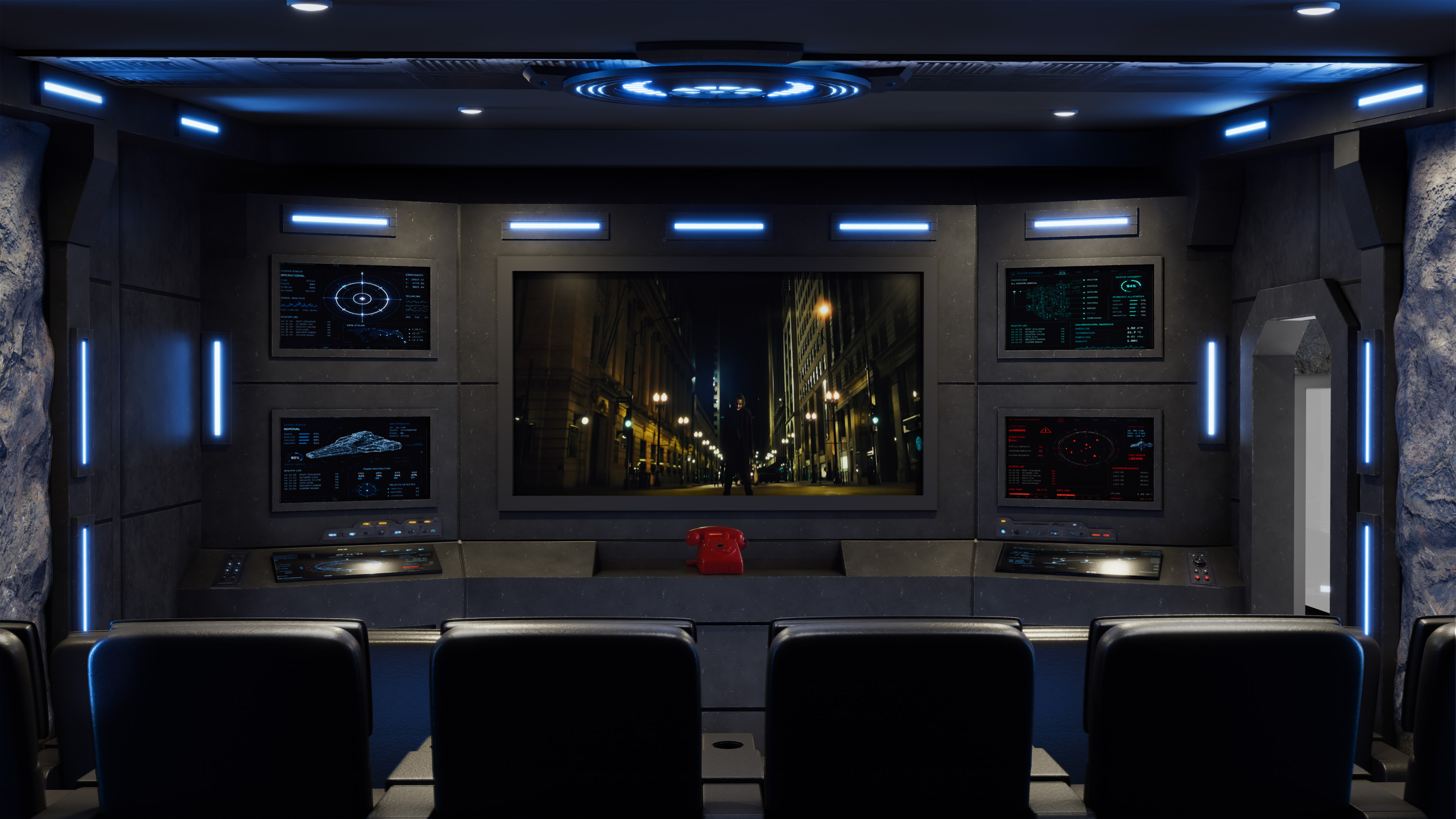 Theater image screen wall