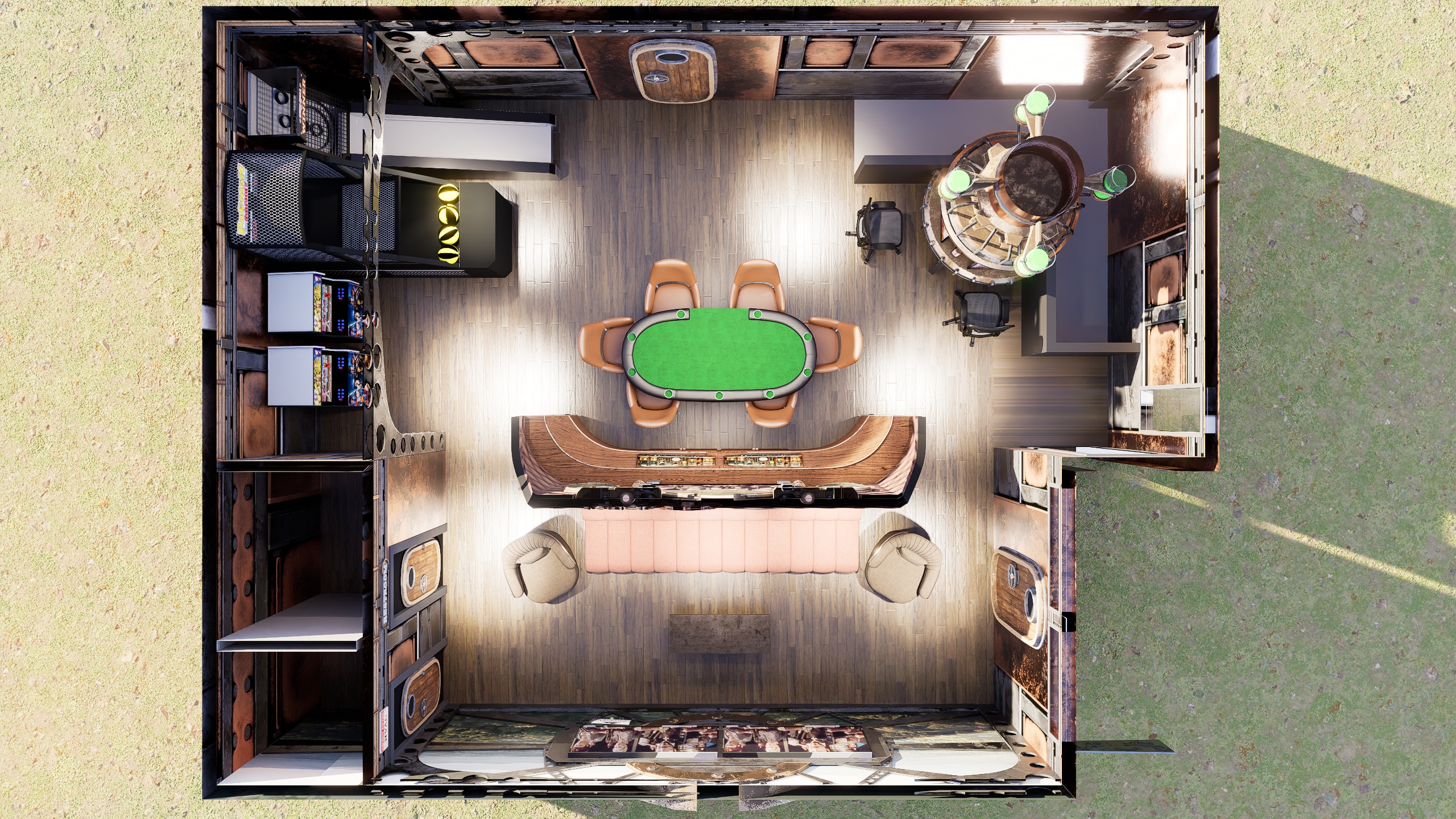 Steampunk Game Room 02