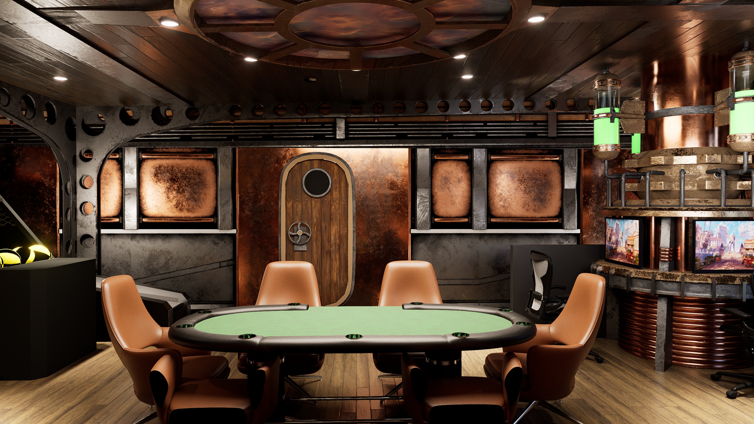 Steampunk Game Room 04