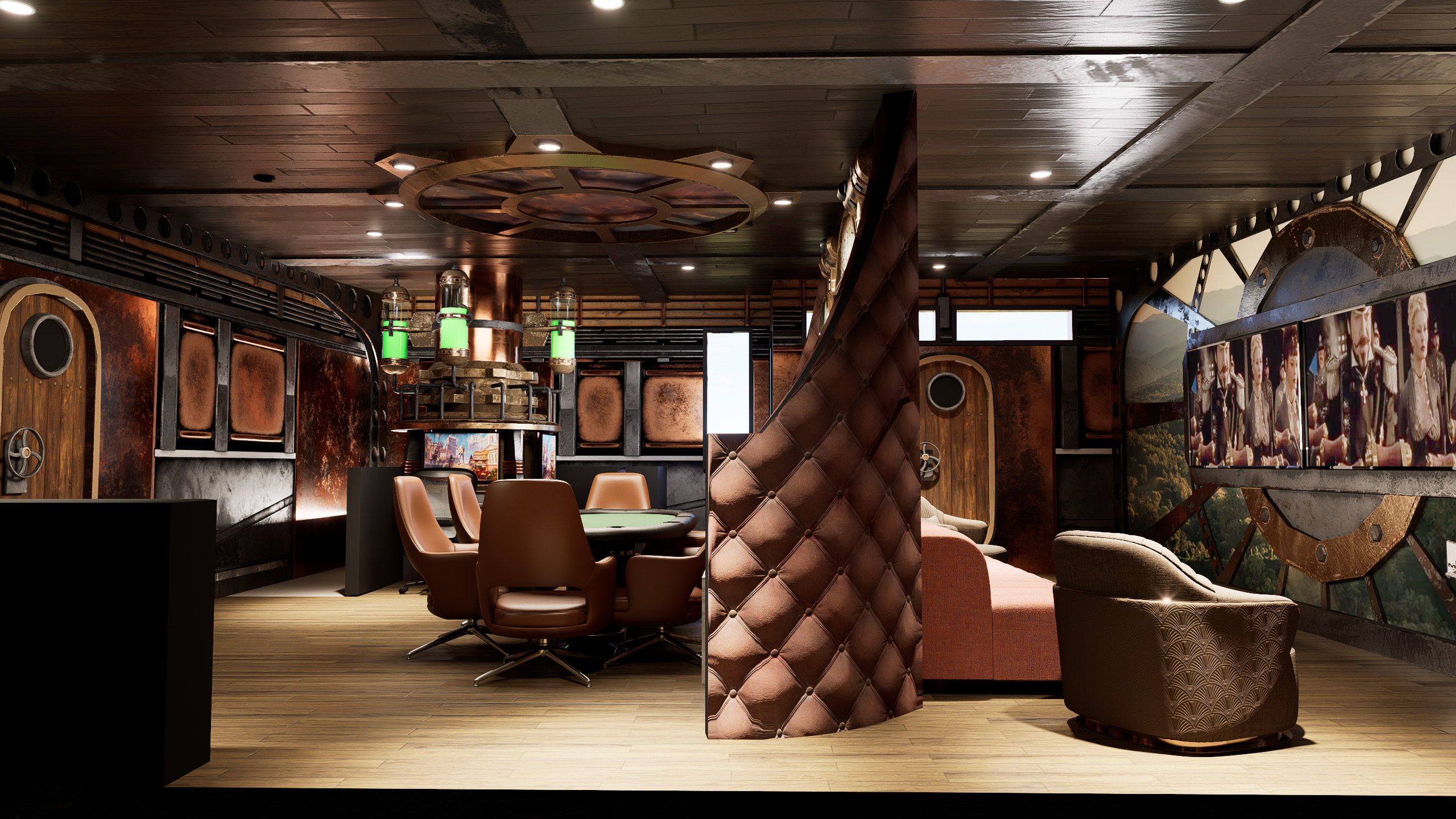 Steampunk Game Room 07