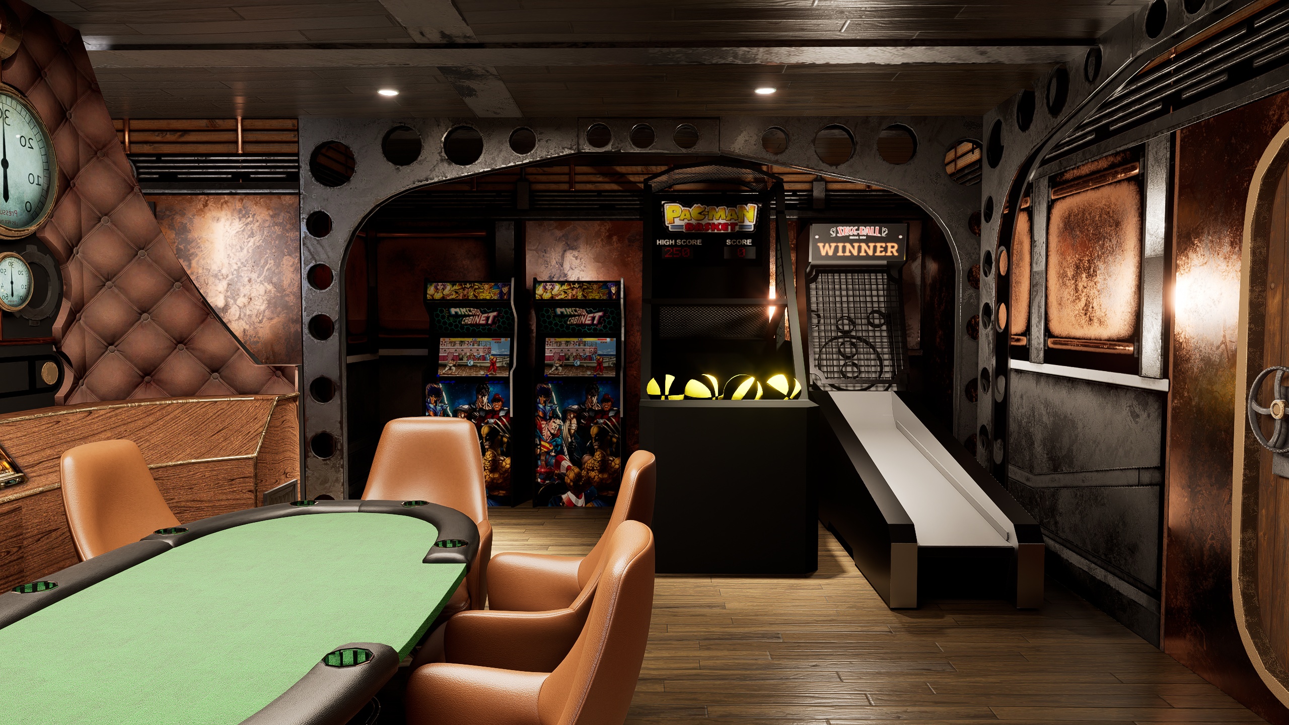 Steampunk Game Room 09